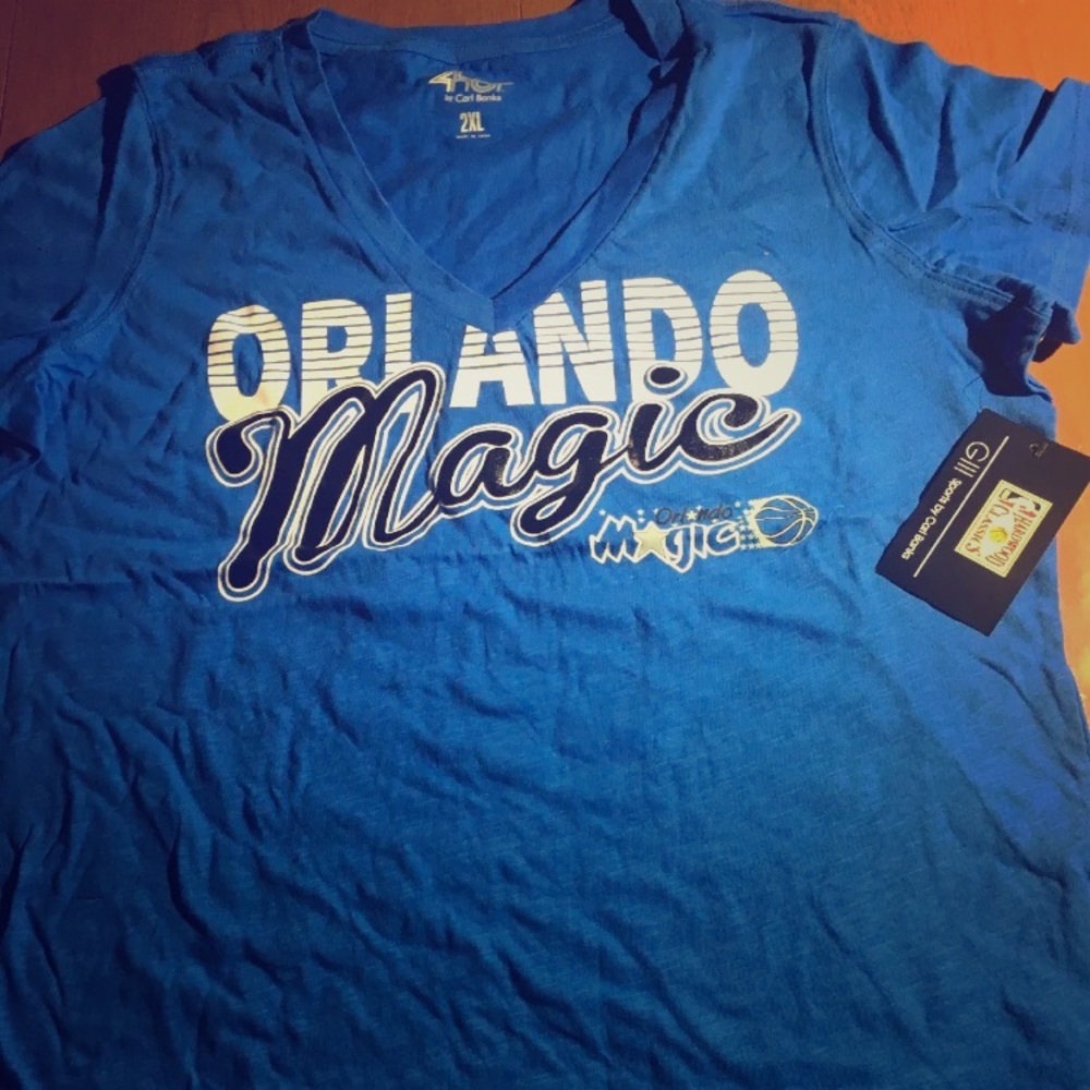 🤠 G-lll 4her Women’s Orlando Magic V-Neck, Sz 2X